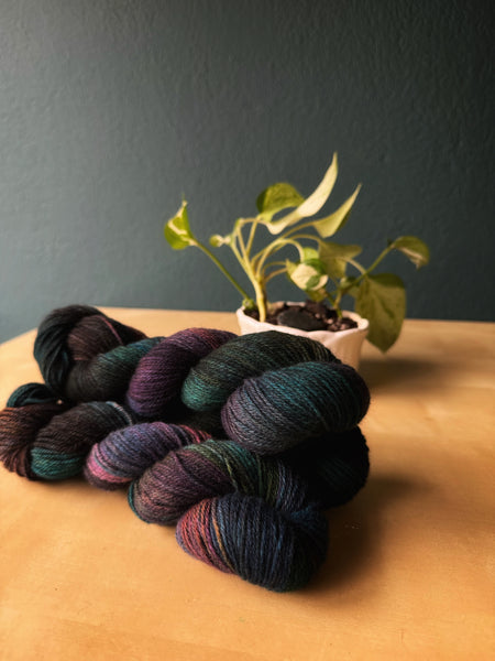 Let’s Get Drunk - Samskara: 60% Super Fine Merino 40% Recycled Yak & Cashmere - Fingering