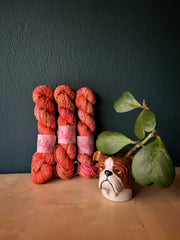 Who’s the dyer? - Gaia: 85% Superwash Merino 15% Donegal Nep - DK
