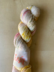 Heartbeat - Eros - 95% Superwash Merino 5% Silver Stellina  - Single Fingering