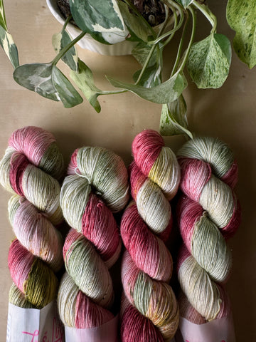 Take me with you - Eros - 95% Superwash Merino 5% Silver Stellina  - Single Fingering