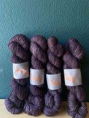 Deep End - Eros - 95% Superwash Merino 5% Silver Stellina  - Single Fingering