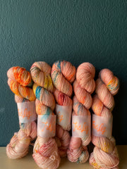 Air Of Bravura - Eros - 95% Superwash Merino 5% Silver Stellina  - Single Fingering