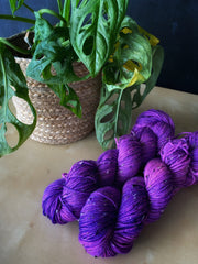 Careless Whisper - Gaia: 85% Superwash Merino 15% Donegal Nep - DK
