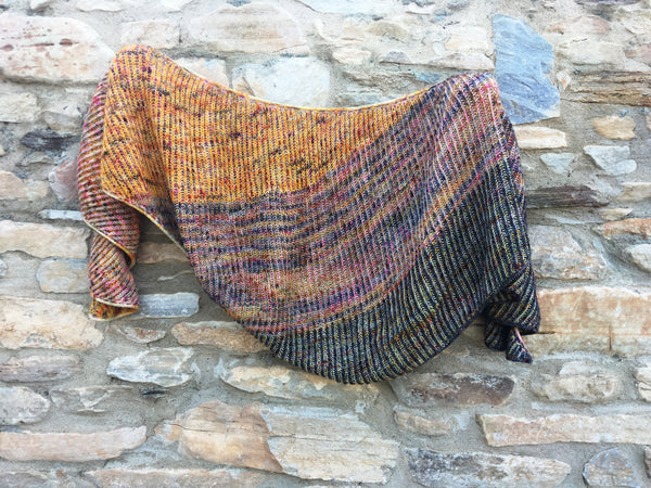 PRE-ORDER "A la Lise" shawl- KITS - Titan: 100% Superwash BFL High Twist - Fingering