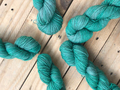 "Suspicious Minds" - Yama: 70% Superwash Merino 20% Yak 10% Nylon - Sock